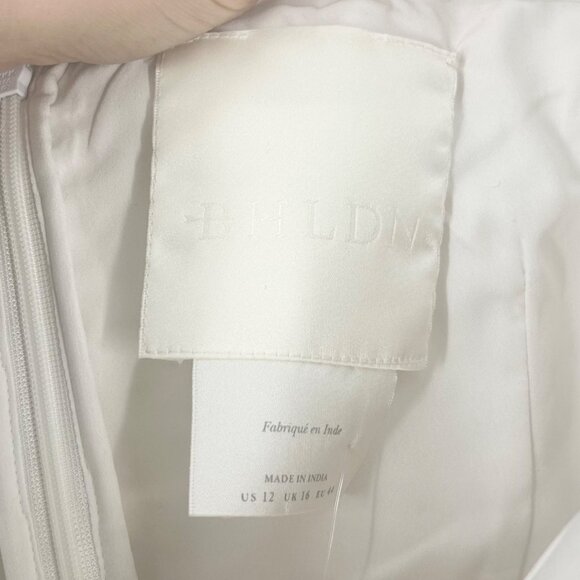 NWT BHLDN Huntington Ruffle Strapless Bridal Mini Dress - Picture 6 of 9